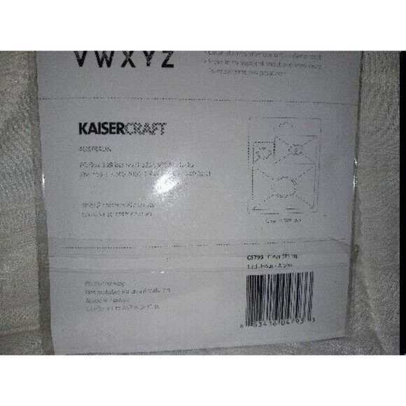 5/$25 KaiserCraft Rubber Stamps Grunge Alphabet Font Art 13th Hour - Picture 3 of 4